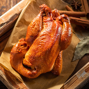 烧鸡熏鸡老卤味熏酱熟食五香扒鸡整只开袋即食东北老式特产熟食品