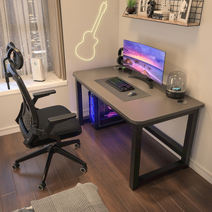 电脑桌台式家用办公桌电竞游戏桌子简易租房卧室小型书桌学习桌椅