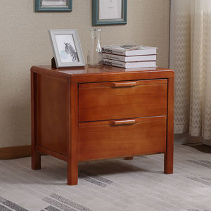 2022新款榉木床头柜床头柜实木现代经济简约整装胡桃海棠榉木色床