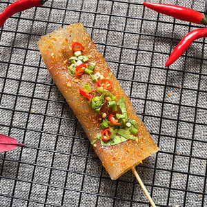 粉道客重庆特产烧烤专用整张鲜苕皮火锅烧烤食材10袋40片包邮