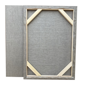 雨露麻清浆涂层油画框纯亚麻细纹成品丙烯油画布框定制粗纹透明底