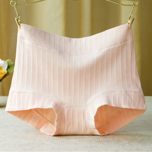 内裤女全棉中腰春无痕纯棉抗菌透气平角女士内裤四角包臀大码短裤