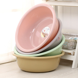 盆子洗衣盆加大加深加厚大盆洗衣服家用大号特大脸盆清洁洗澡盆