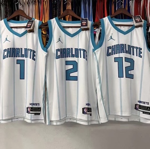 nba22-23赛季黄蜂队球衣品质美式拉梅洛鲍尔三球好品质高质量