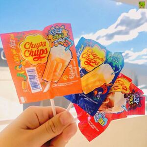 300人付款淘宝新珍宝珠可乐味黑棒棒糖汽水糖硬糖水果杂锦糖儿童休闲