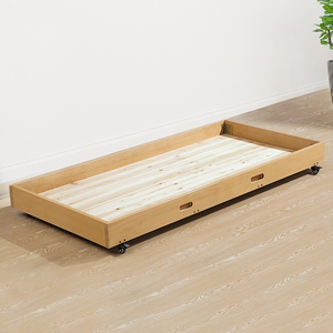 德国进口榉木全实木床下拖床床底抽床保姆床滑轮储物拖床