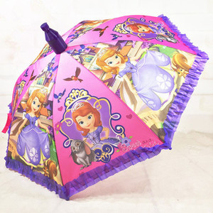 儿童雨伞男女童小孩学生透明冰雪奇缘爱莎艾沙公主洋伞长柄晴雨伞