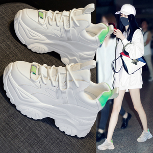 明星杨幂同款老爹鞋女2023年新款鞋子ins潮厚底内增高运动休闲鞋