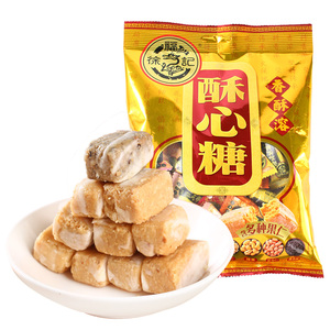 徐福记酥心糖318g芝麻椰蓉结婚喜糖果办公下午茶混合休闲零食年货