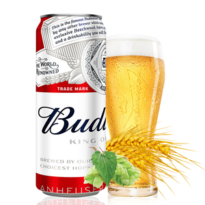 百威啤酒铝罐24听