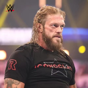 wwe潮牌2022夏季新款男士字母印花圆领短袖艾吉edge休闲t恤衫
