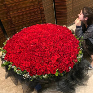 999朵红玫瑰花束520朵鲜花速递同城表白求婚上海深圳北京配送花店