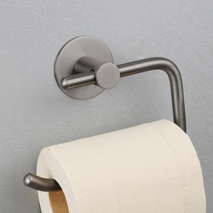 枪灰色全铜厕纸卷纸架洗手卫生间擦手纸盒壁挂式卫生纸厕所免打孔