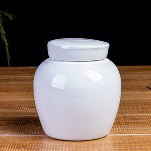 特价白色骨灰盒宠物动物火化骨灰坛陶瓷景德镇大号小号防腐骨灰罐