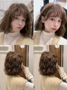 短卷发羊毛卷假发短发全头发型蛋蛋卷空气刘海仿真发圆脸锁骨发