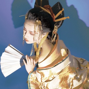 日式艺妓花魁长流苏发簪和服古风摄影艺伎恶女头饰和风写真簪子