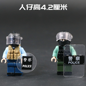 2021兼容乐高小人仔全套新款 拼装积木香港防暴警察ptu飞虎队sdu