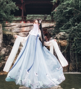 星空十二破裙汉服优秀的百鸟朝凤袄古装女霸气魏晋风超仙九尾狐款