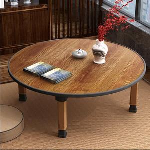 韩式折叠桌饭桌小圆桌方桌炕桌榻榻米家用床上现代简易地桌矮餐桌