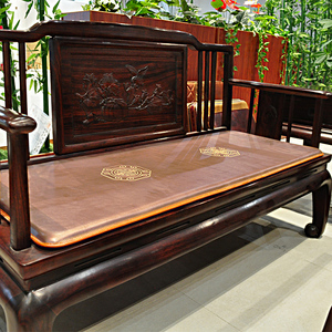 红木沙发坐垫四季通用防滑现代新中式实木家具皮垫套夏款凉席定做