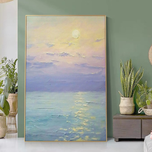 丙烯画风景