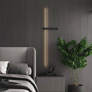 极简长条壁灯卧室床头灯现代简约设计师客厅电视背景线条墙壁灯具