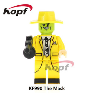 兼容乐高小人仔积木热卖科峰kf990面具变相怪杰themask电影系列拼