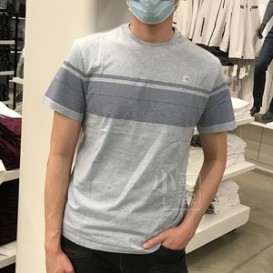 ck calvin klein男士夏季休闲舒适时尚纯棉圆领短袖t恤打底衫上衣