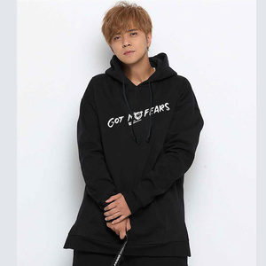 gotnofears罗志祥同款外套潮牌gnf秋冬加绒连帽卫衣套头衫长袖