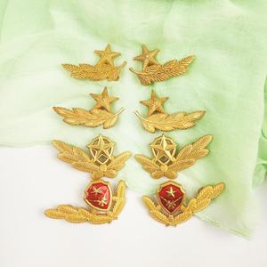 07海陆空领花单独正品军装夏常服橄榄枝松枝叶纪念品兵军恋军人