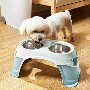 宠物狗碗盆食盆护颈防打翻高脚金毛柴犬泰迪比熊边牧比格小鹿用品