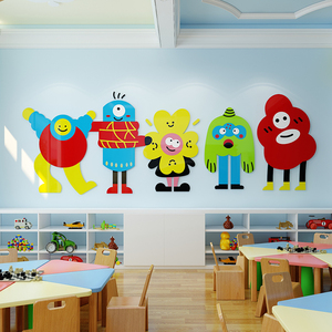 幼儿园墙面贴画室布置美术教室装饰环创境材料主题培训机构班文化