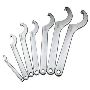 勾头月牙勾圆螺母减速月牙扳手勾型扳手轮胎特殊工具万能圆头