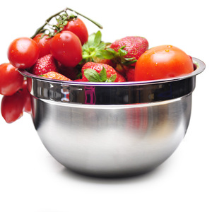 沙拉盆 304不锈钢加厚加深烘焙打蛋盆沙拉碗理料盆带刻