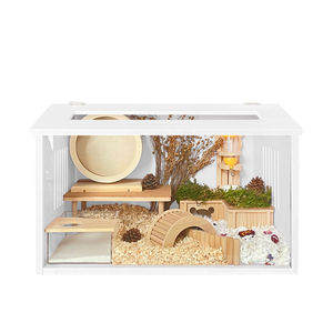 191人付款天猫仓鼠房子豪华大城堡二只仓鼠笼子双人间防越狱三层大