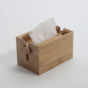 台式创意竹制茶道纸巾盒抽纸盒家用小方形日式餐巾盒收纳盒