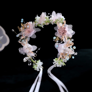 汉服古装发饰儿童花环头饰古代公主超仙女孩古风可爱发卡发带饰品