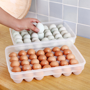 家用鸡蛋收纳盒冰箱专用鸭蛋储物盒食品级密封保鲜盒厨房整理神器