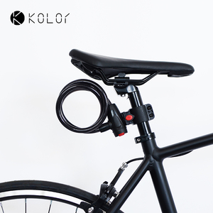 Kolor卡勒单车密码锁钥匙锁网红自行车钢缆锁 自行车锁 密码锁