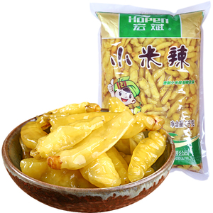 2022新品4斤云南小米辣袋装泡椒小米椒野山椒泡椒水泡菜凤爪调料