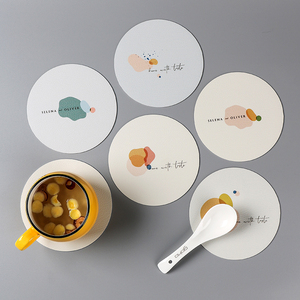 qq395481173淘宝pvc欧式创意简约圆形杯垫茶杯垫硅胶隔热垫餐桌垫