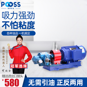 普斯kcb油泵齿轮泵电机单相220柴油三相380v大流量高压机油自吸泵