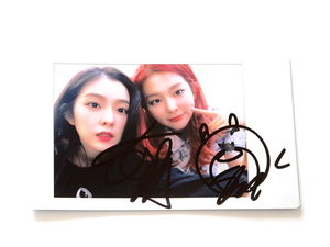 red velvet裴珠泫姜涩琪亲笔签名周边原版拍立得宝丽来照片 03