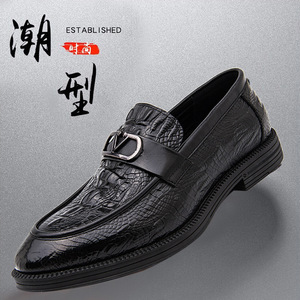 春夏季男士捷狮正品主角f2专柜宝马科而士帝国烟斗纯真皮休闲皮鞋