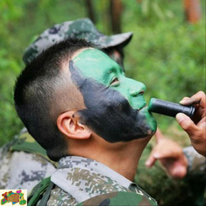 真人cs拓展训练用脸涂油彩特种兵用迷彩油脸部伪装油彩棕绿黑三色