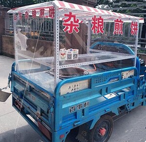 三轮车摆摊架子炸串小吃创业小吃设备电动三轮车卖早餐改装餐饮