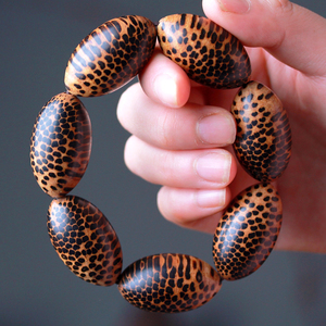 蛇鳞木手串蛇纹木手串盘玩手把件男女士随身把玩原木饰品文玩手饰