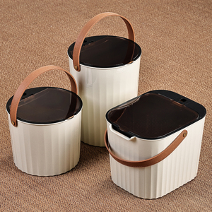 白色塑料茶水桶茶渣桶功夫茶具倒茶叶废水桶垃圾桶茶盘排水接水桶