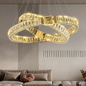 设计师客厅吊灯现代轻奢大气高档水晶灯创意餐厅吊灯广东中山灯具