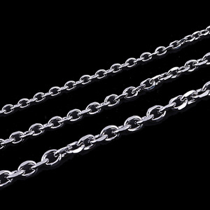 韩国饰品不锈钢男士项链钛钢配链欧美外贸O字链十字链配件